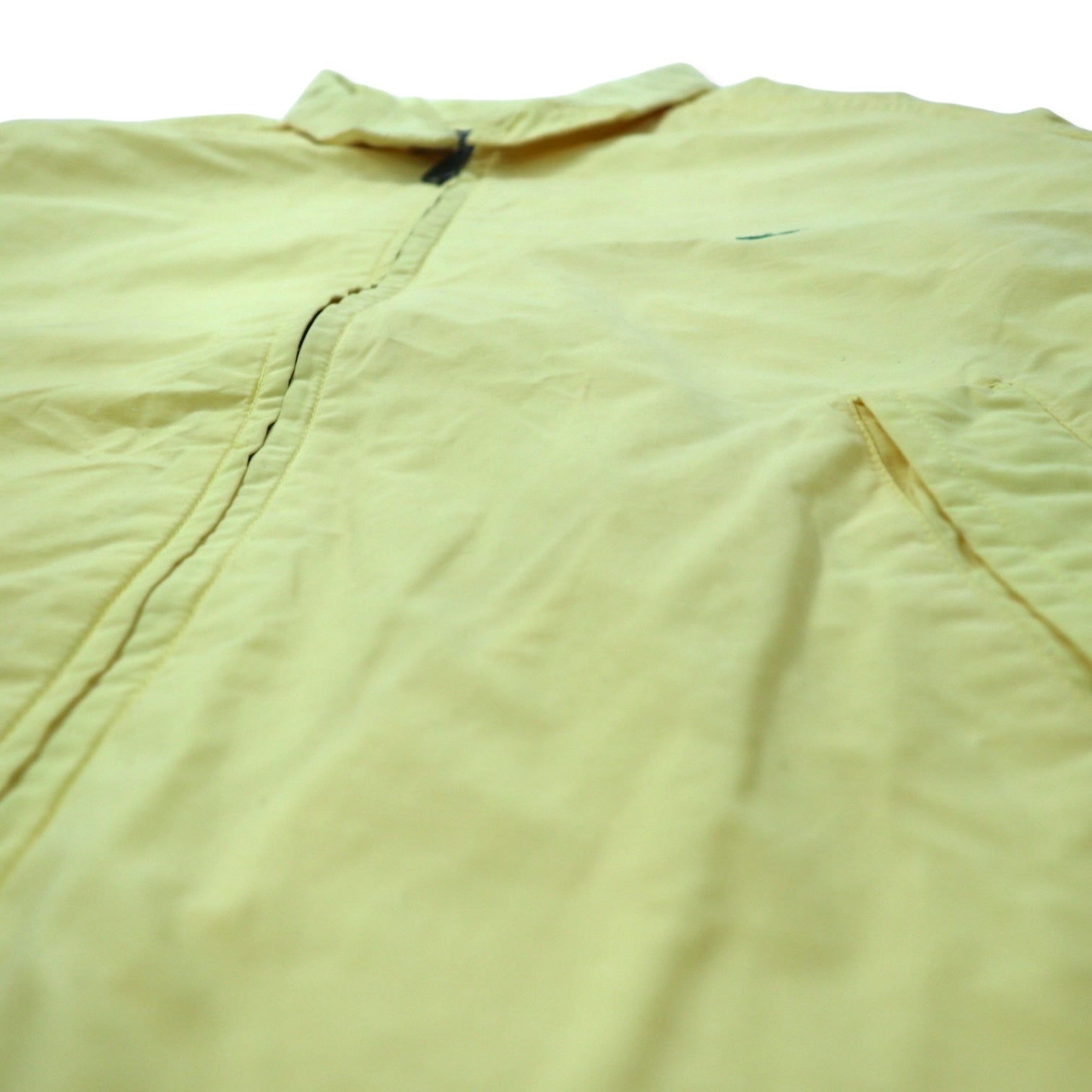 nautica Anni '90 Giacca Harrington XL Gialla Cotone con logo ricamato