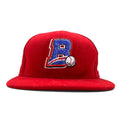 Berretto da baseball snapback NEW ERA, taglia M/L, rosso, 100% poliestere, New York Boulders