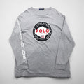Polo Ralph Lauren 長袖Tシャツ ロンT XL グレー WORLD CUP RACING POLO ALPINE 袖ロゴ