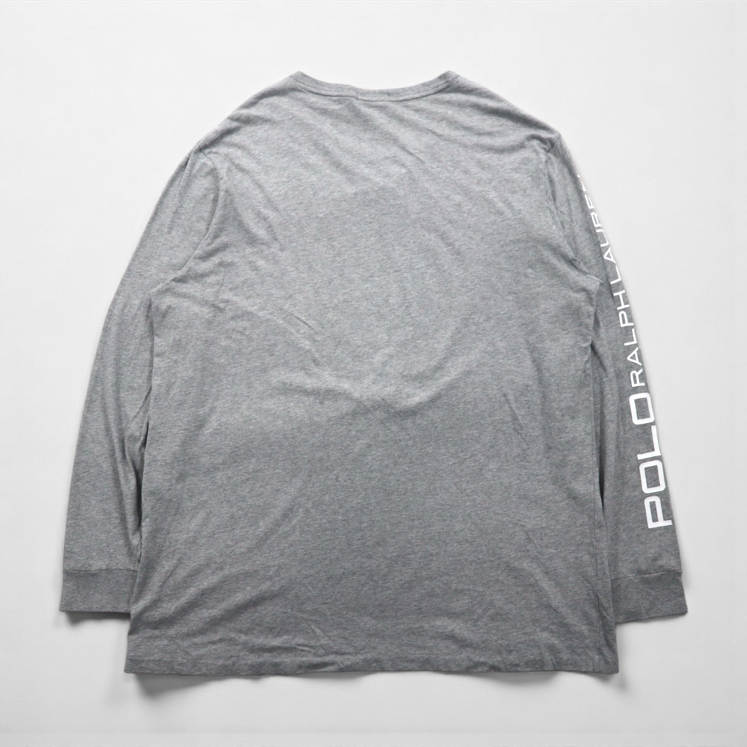Polo Ralph Lauren 長袖Tシャツ ロンT XL グレー WORLD CUP RACING POLO ALPINE 袖ロゴ