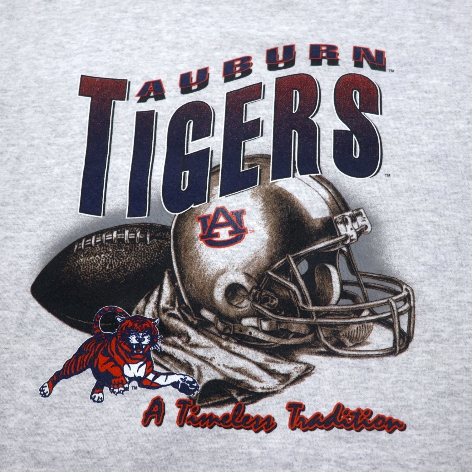PURE MAGIC USA製 NFL Stampa Felpa XL Grigio Cotone AUBURN TIGERS