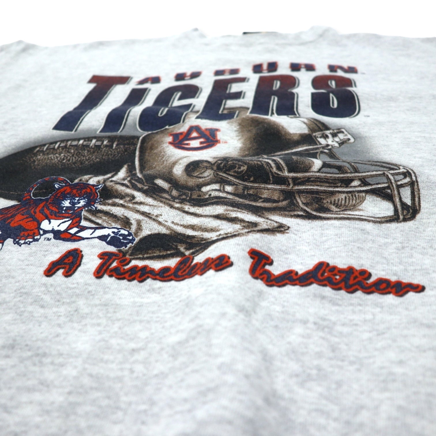 PURE MAGIC USA製 NFL Stampa Felpa XL Grigio Cotone AUBURN TIGERS