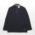 Polo by Ralph Lauren ハーフジップ トップス L ブラック コットン スモールポニー刺繍 未使用品