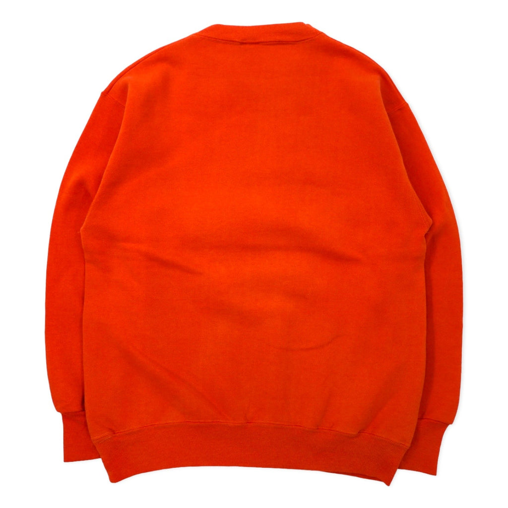 SAVVY by TRAU & LOEVNER USA Felpa girocollo stampata college taglia L, arancione, cotone, SYRACUSE