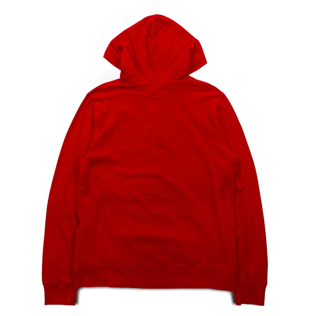 Polo by Ralph Lauren Felpa con cappuccio a mezza abbottonatura con ricamo Big Pony, taglia S, rosso, cotone piqué
