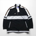 asics 90年代 日本製 ハーフジップ トラックジャケット ジャージ M モノトーン RRR RECORDER 未使用品
