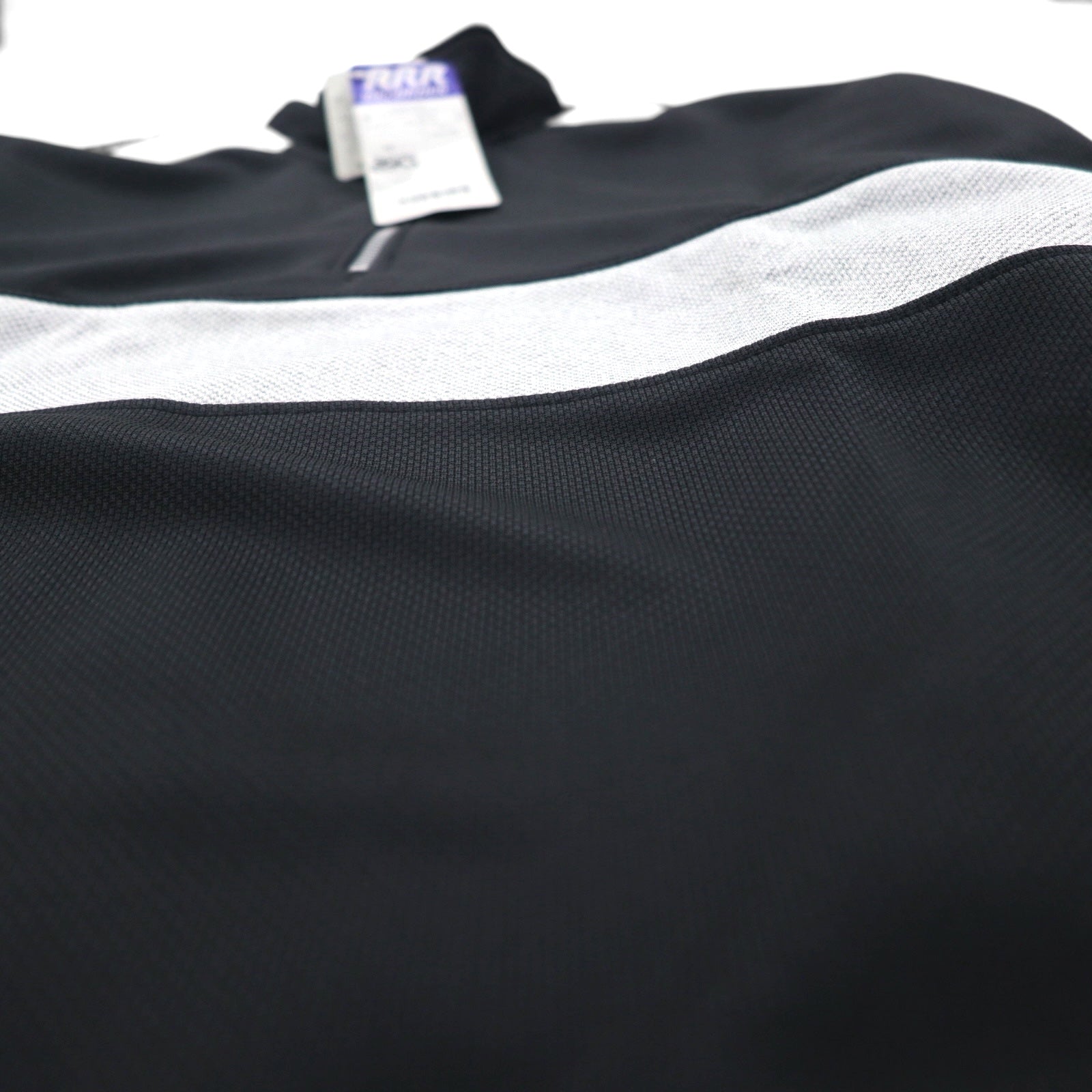 asics 90年代 日本製 ハーフジップ トラックジャケット ジャージ M モノトーン RRR RECORDER 未使用品