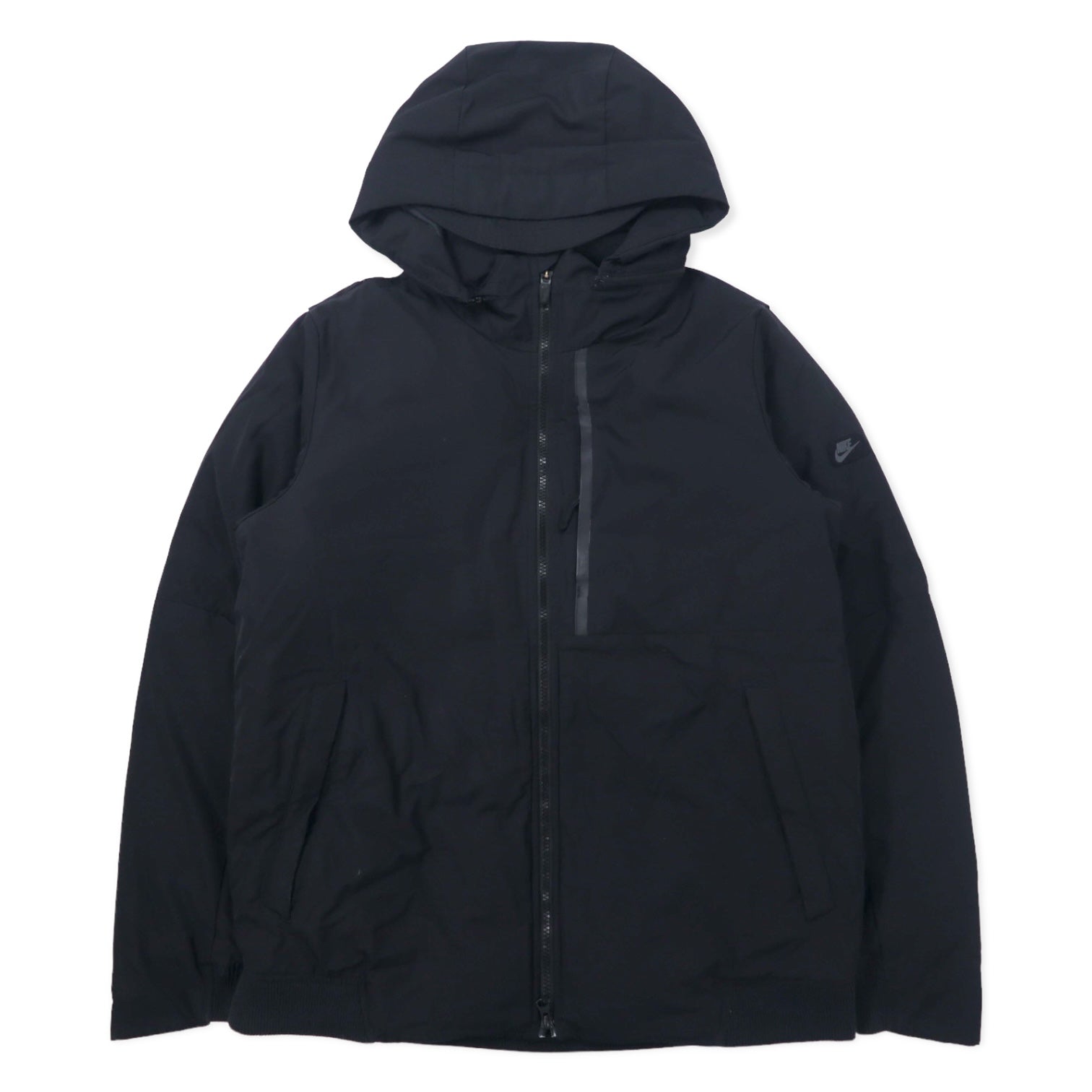 NIKE Downtown 550 Hoodie Giacca piumino M Nero Poliestere Cappuccio rimovibile Doppia cerniera Downtown 550 Hooded Down Fill Parka Jacket 678271-010