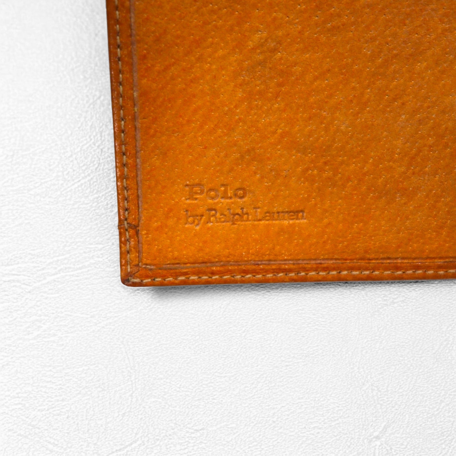 Polo by Ralph Lauren Portafoglio Bifold Portacarte Pelle Tela Ricamo All Over Pony