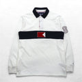 TOMMY HILFIGER SAILING Maglia rugby con logo a bandiera L bianca in cotone numerata