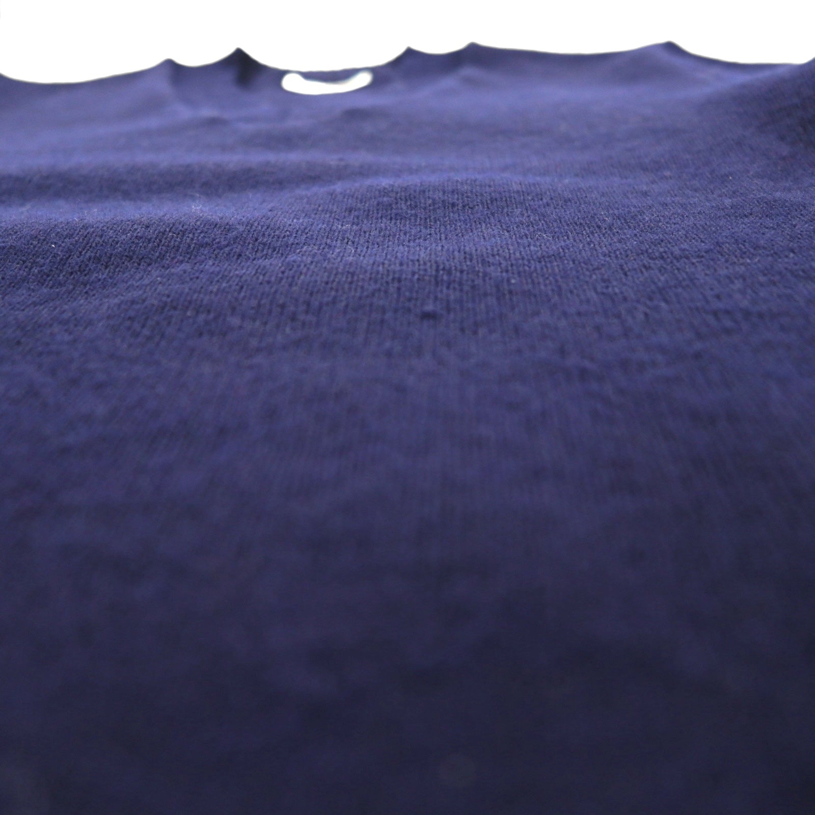 80s France Vintage TRICOMER V-Neck Knit 80年代 フランス製 Vネック ニット セーター M ネイビー 羊毛