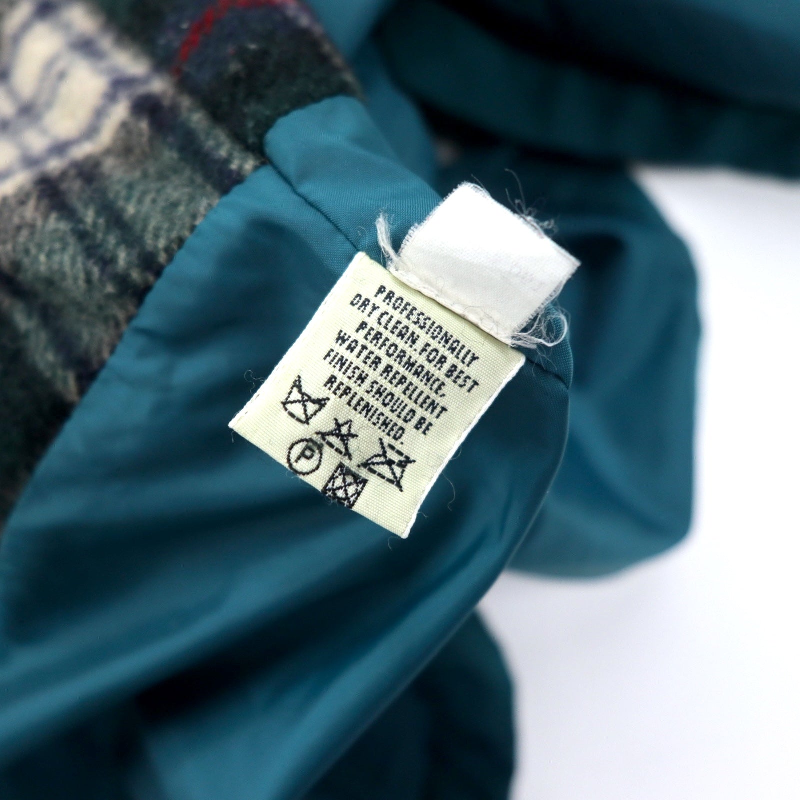 Eddie Bauer Anni '90 Giacca a vento XL Verde Nylon Fodera coperta Cappuccio removibile Coulisse