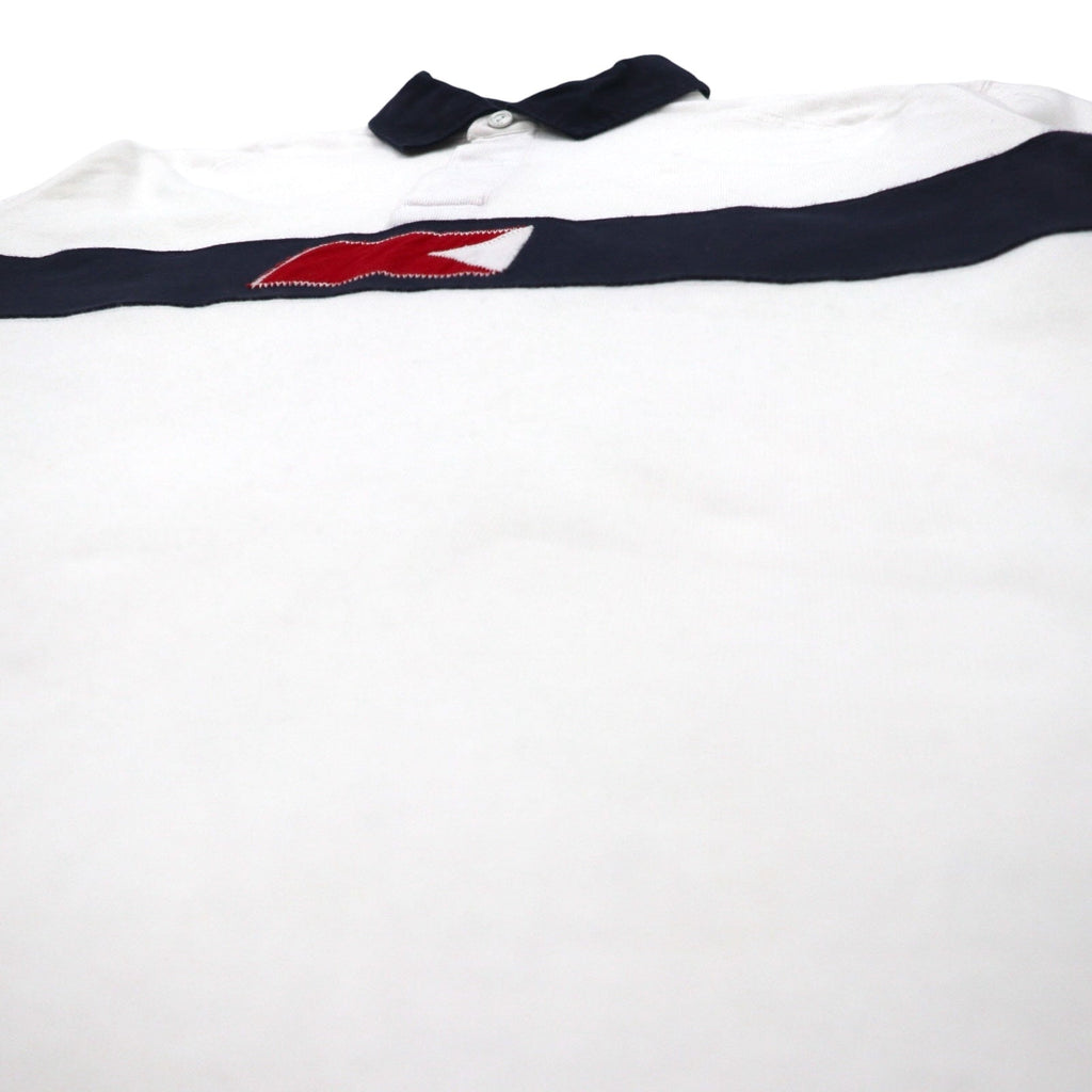 TOMMY HILFIGER SAILING Maglia rugby con logo a bandiera L bianca in cotone numerata