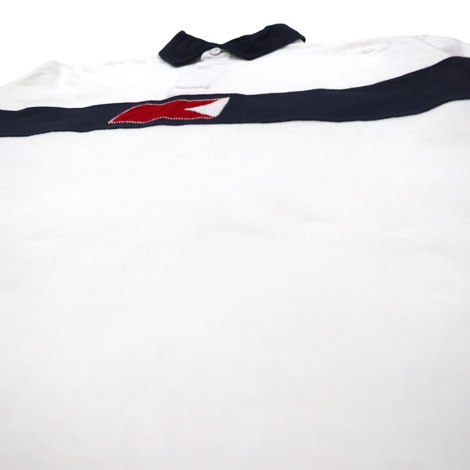 TOMMY HILFIGER SAILING Maglia rugby con logo a bandiera L bianca in cotone numerata
