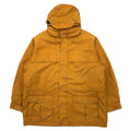 Eddie Bauer Anni '80 Parka da montagna XL Beige Poliestere Cotone 65/35 Cross Fodera in coperta Cappuccio staccabile Coulisse Parka da montagna foderato in lana