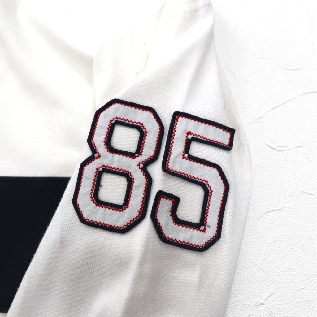 TOMMY HILFIGER SAILING Maglia rugby con logo a bandiera L bianca in cotone numerata