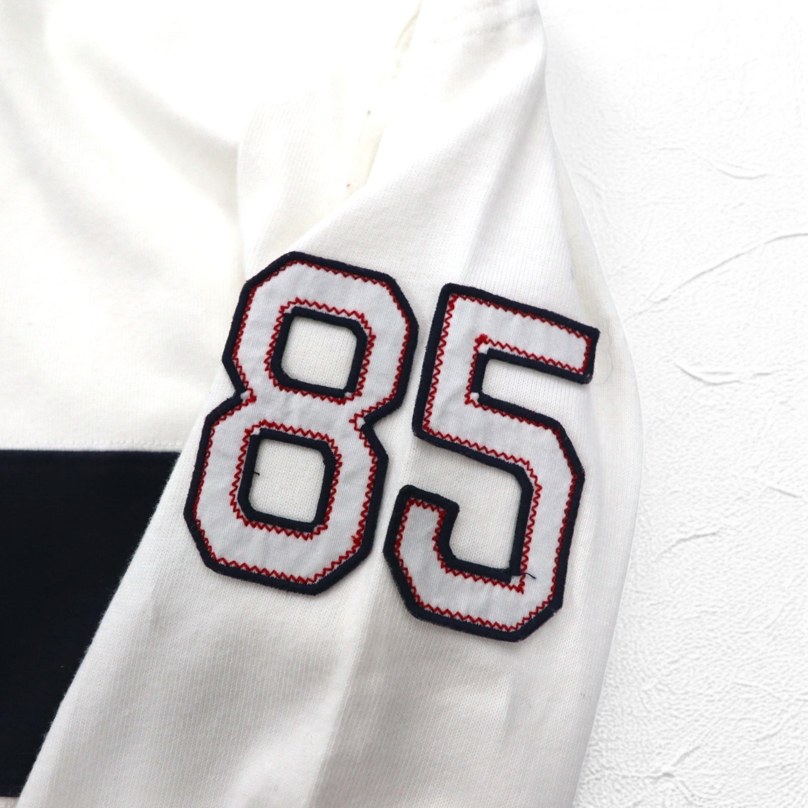 TOMMY HILFIGER SAILING Maglia rugby con logo a bandiera L bianca in cotone numerata
