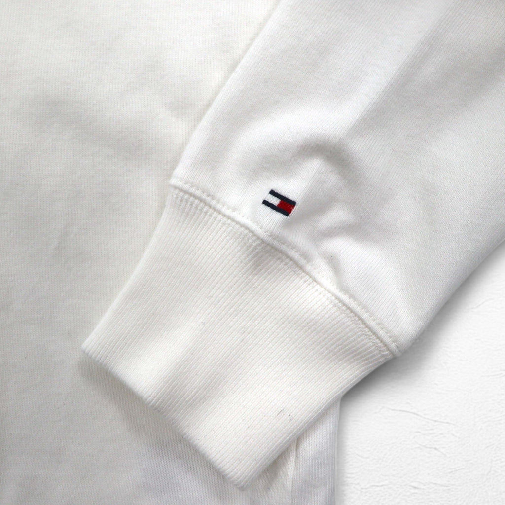 TOMMY HILFIGER SAILING Maglia rugby con logo a bandiera L bianca in cotone numerata