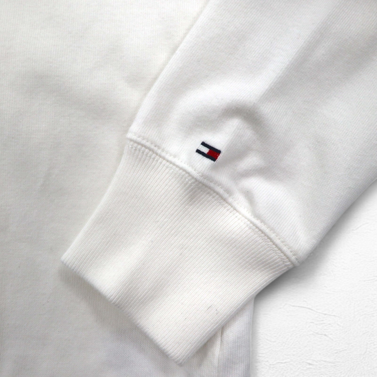 TOMMY HILFIGER SAILING Maglia rugby con logo a bandiera L bianca in cotone numerata