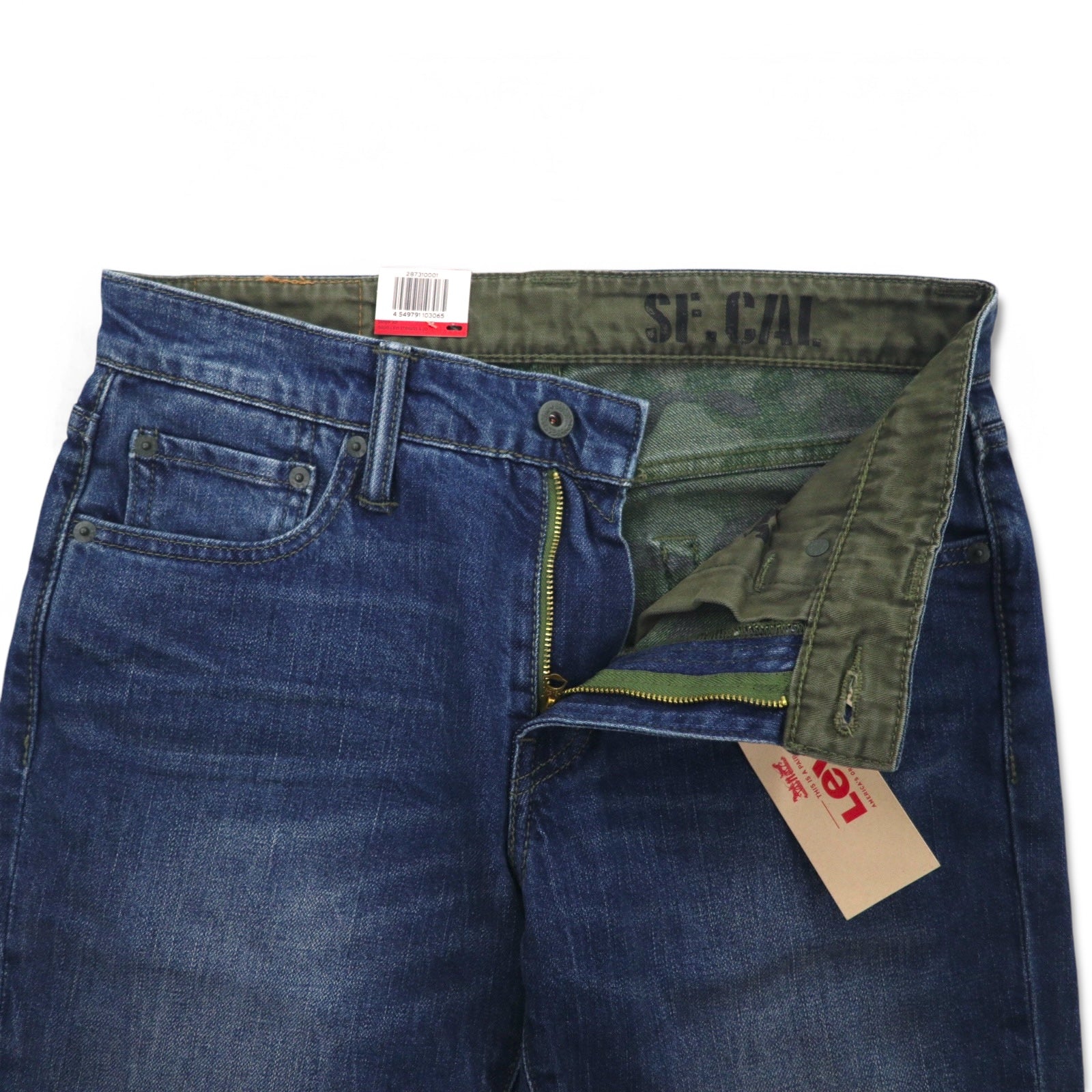Levi's 511 Jeans Slim Fit M Blu, interno mimetico, cotone stretch, SF.CAL 28731-0001, nuovo con etichette