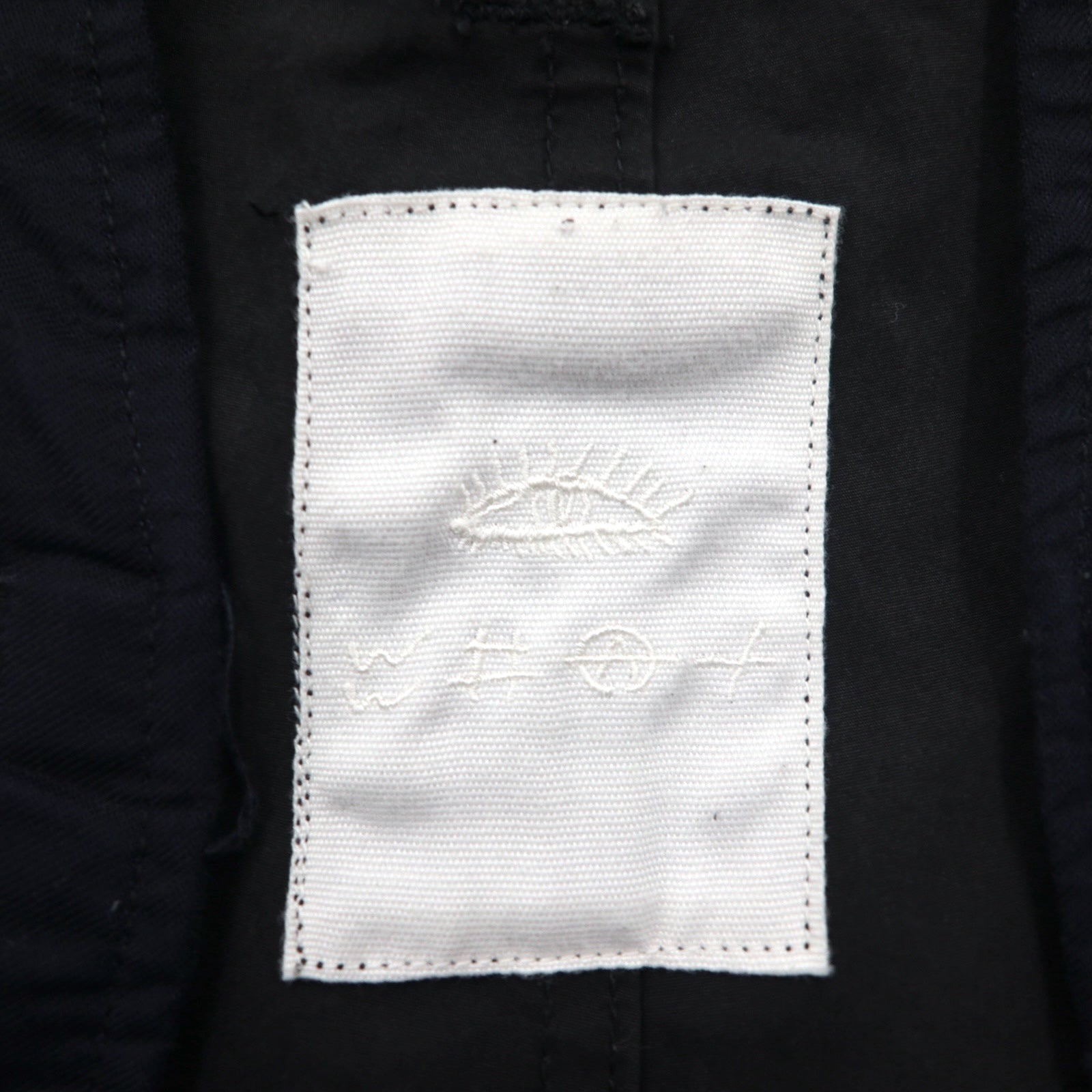 whowhat Pantaloni cargo larghi S Nero Cotone Poliestere Idrorepellente WH-2102-P1 Prodotto in Giappone