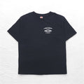 HARLEY DAVIDSON anni 2000 Prodotto negli USA Maglietta con stampa teschio e fiamme 2XL Nera Cotone ST LOUIS MO
