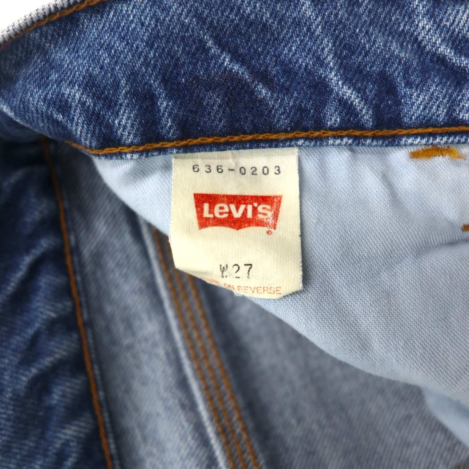 LEVI'S Anni '90 Big E Silver Tab 636 Jeans Tapered M Blu 636-0203 Made in Japan
