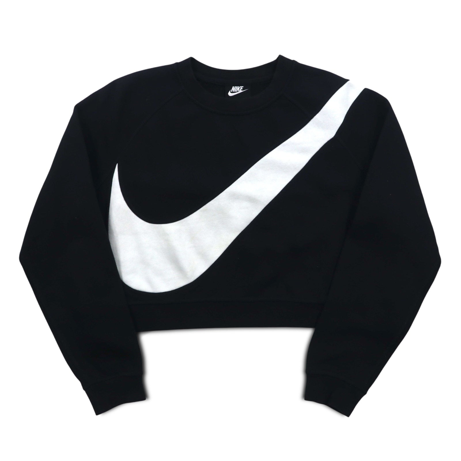 NIKE Felpa corta M Nera felpata SWOOSH BB CREW FLEECE BV3934-011