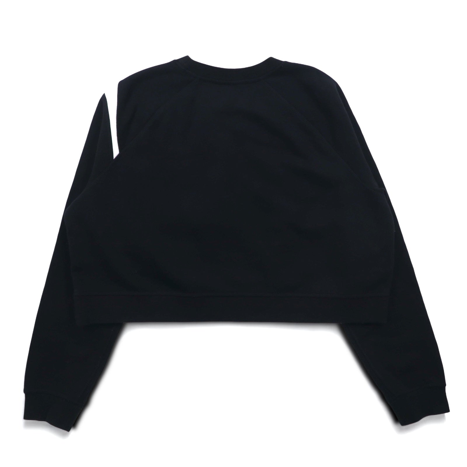 NIKE クロップド スウェット M ブラック 裏起毛 SWOOSH BB CREW FLEECE BV3934-011