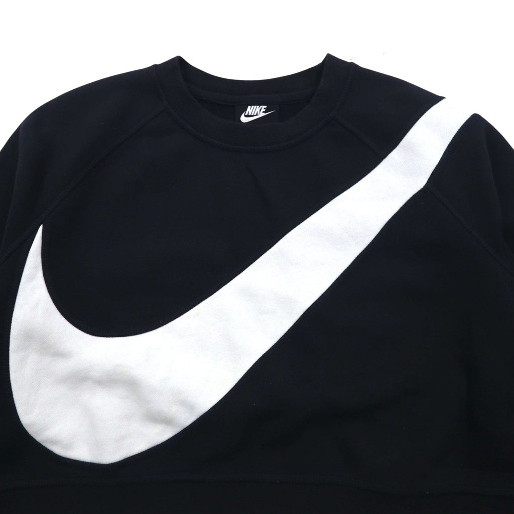 NIKE Felpa corta M Nera felpata SWOOSH BB CREW FLEECE BV3934-011