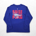 Majestic ロングスリーブ Tシャツ ロンT 3XL ブルー コットン MLB CUBS ビッグサイズ