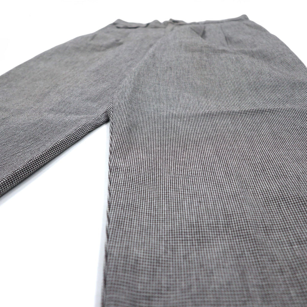 Lee CASUALS Chino a vita alta con pieghe ampie affusolate anni '90 L grigio motivo pied de poule cotone WRINKLE FREE Prodotto nella Repubblica Dominicana