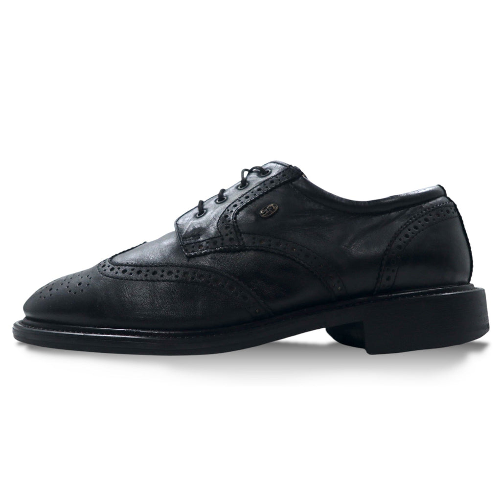 Scarpe eleganti brogue MAX COMFORT, Made in Italy, 26.5 cm, nere, in pelle, 7517