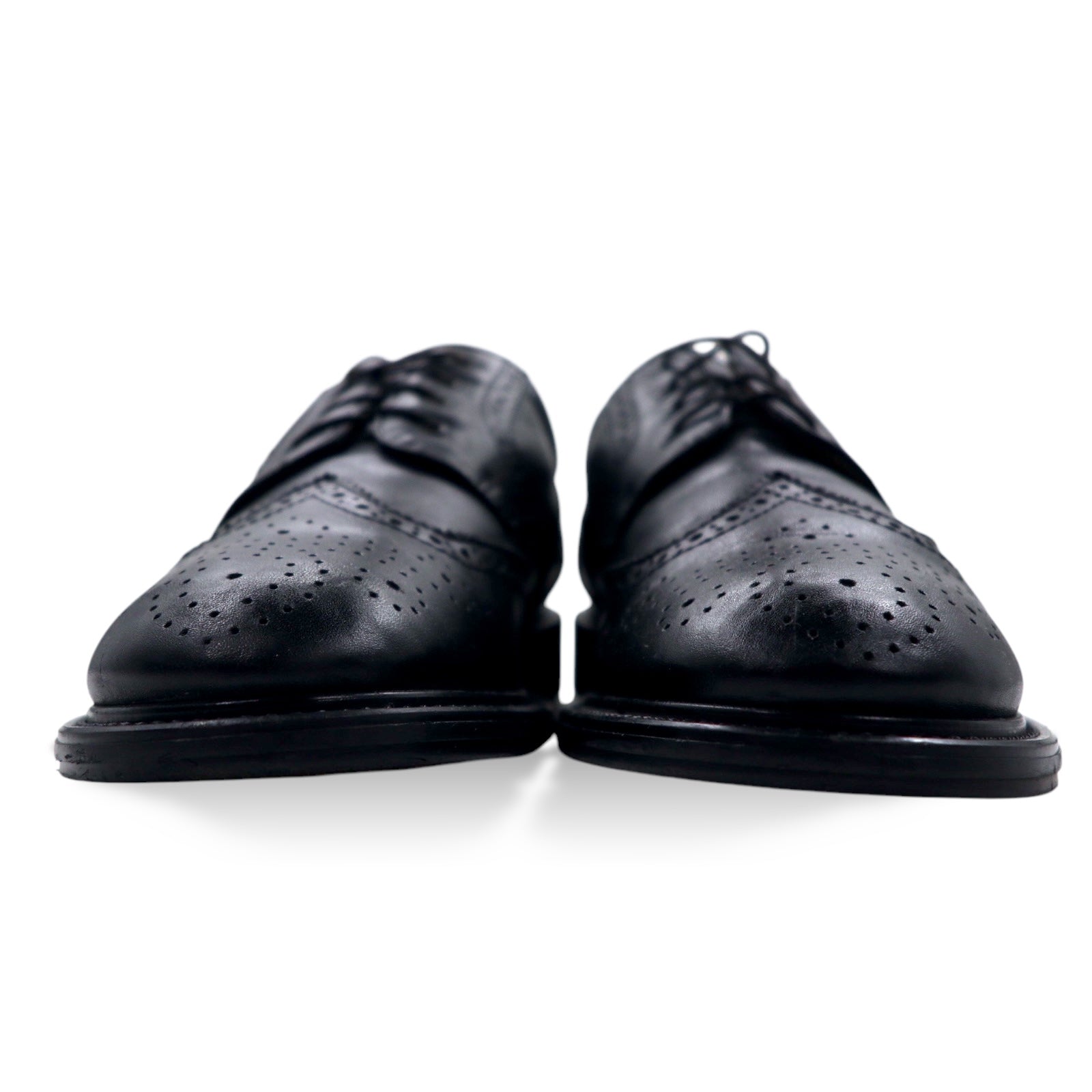 Scarpe eleganti brogue MAX COMFORT, Made in Italy, 26.5 cm, nere, in pelle, 7517
