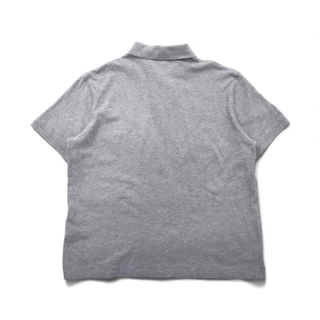 BURBERRY BRIT Polo attuale 2XL Grigio Cotone Piqué Logo ricamato