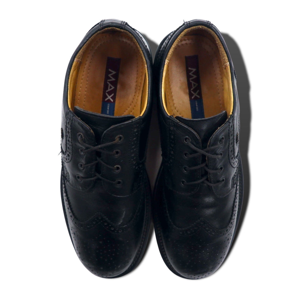 Scarpe eleganti brogue MAX COMFORT, Made in Italy, 26.5 cm, nere, in pelle, 7517