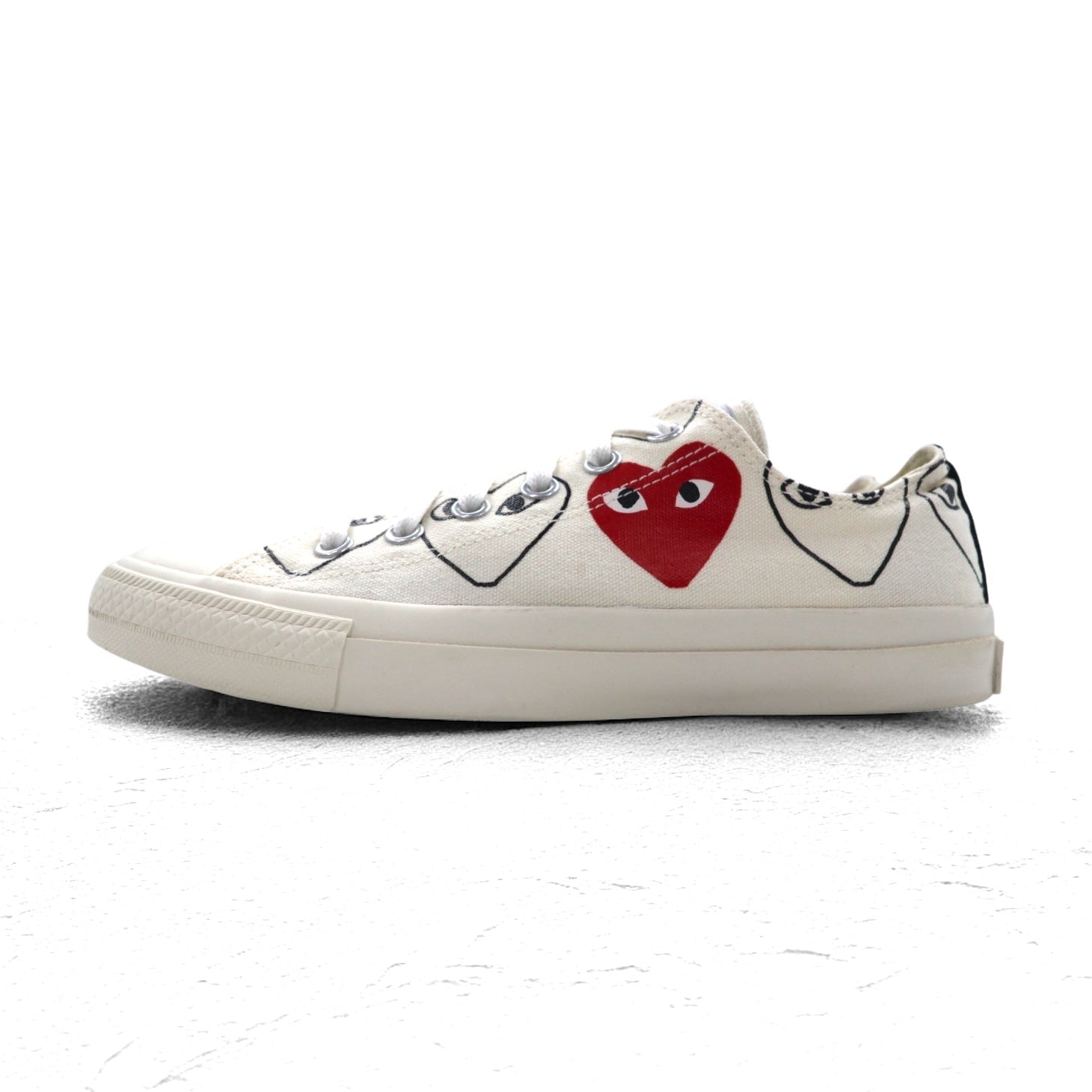 CONVERSE × PLAY COMME des GARCONS チャックテイラー CT70 Chuck Taylor All Star 70 Low ハート スニーカー 25cm キャンバス 1CL705