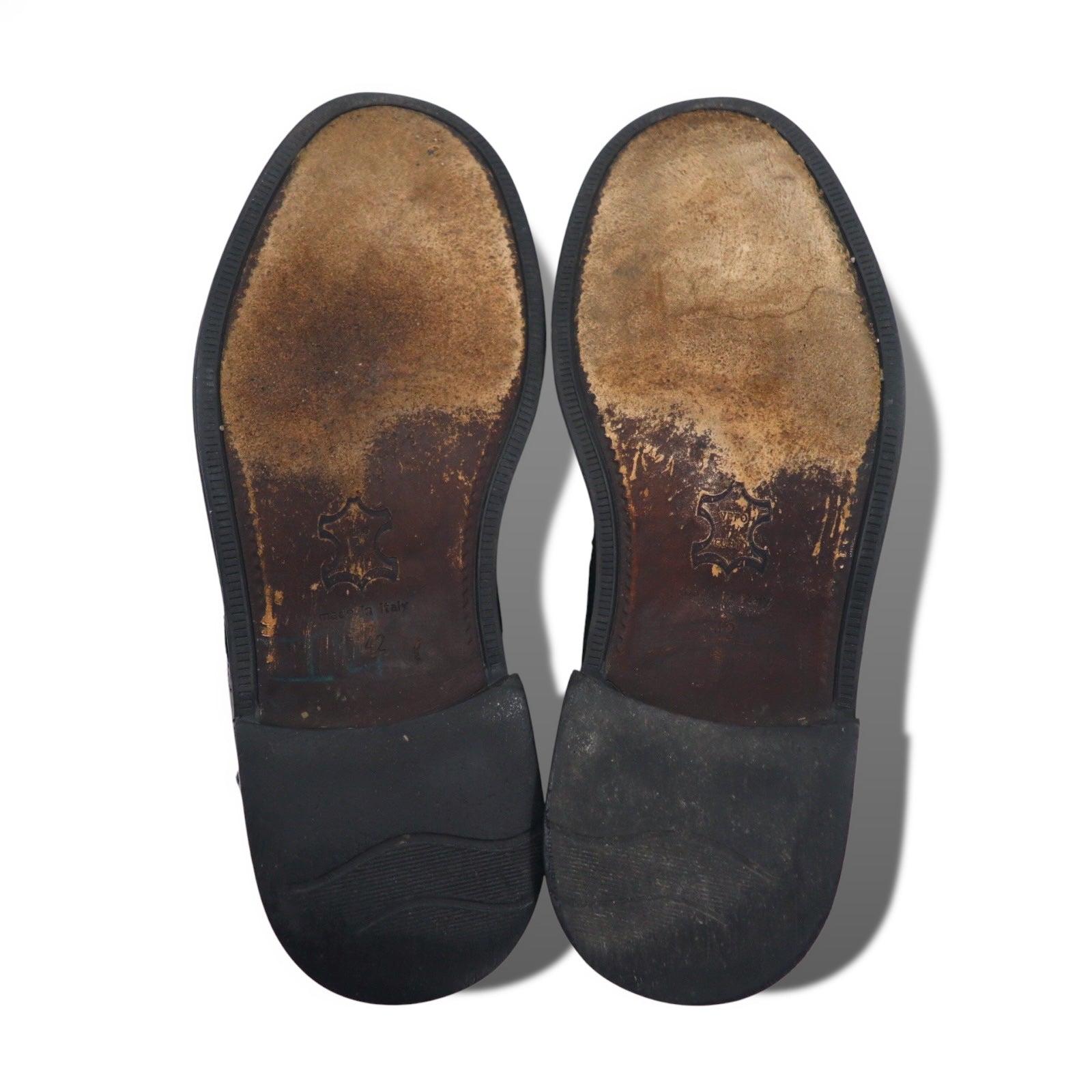 Scarpe eleganti brogue MAX COMFORT, Made in Italy, 26.5 cm, nere, in pelle, 7517