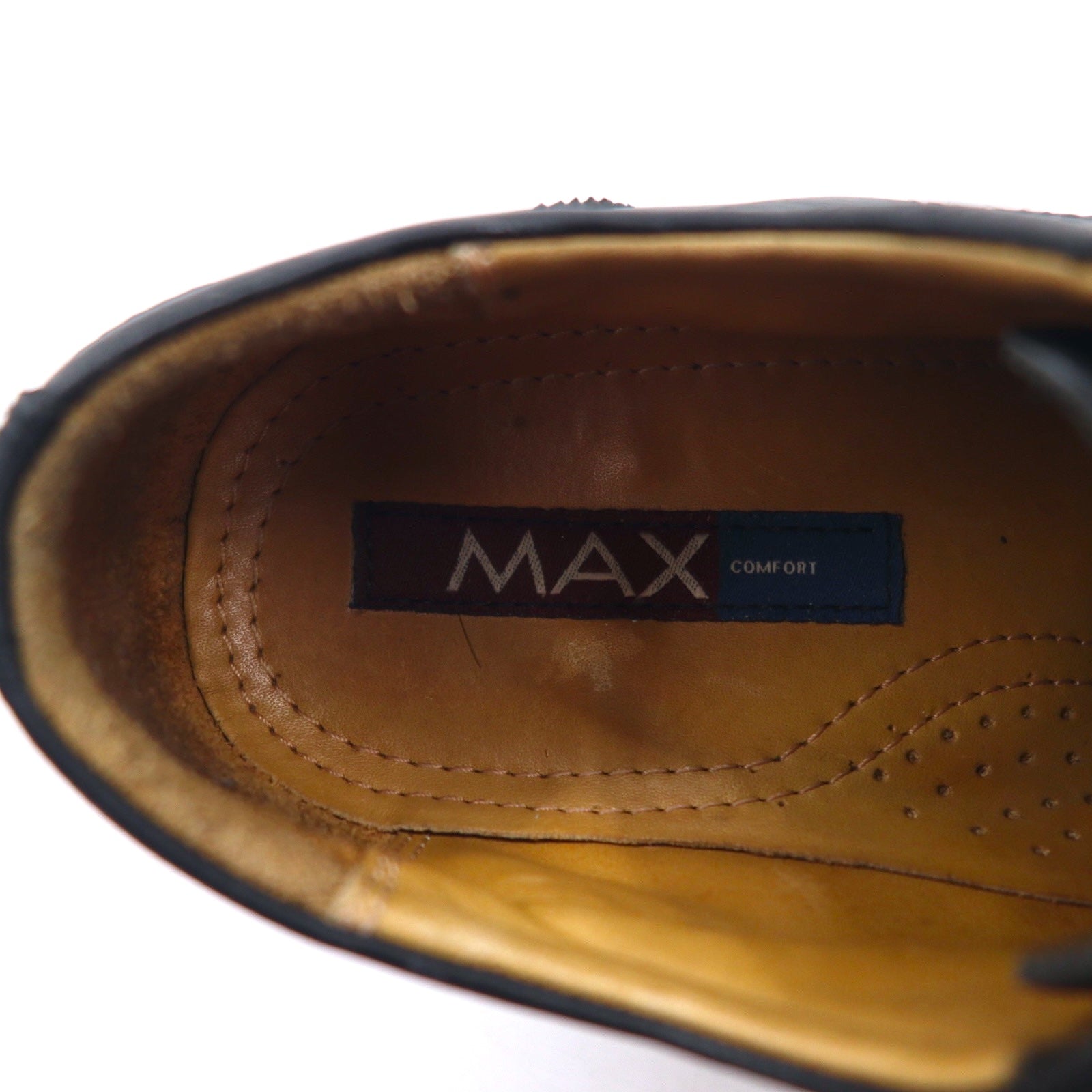 Scarpe eleganti brogue MAX COMFORT, Made in Italy, 26.5 cm, nere, in pelle, 7517
