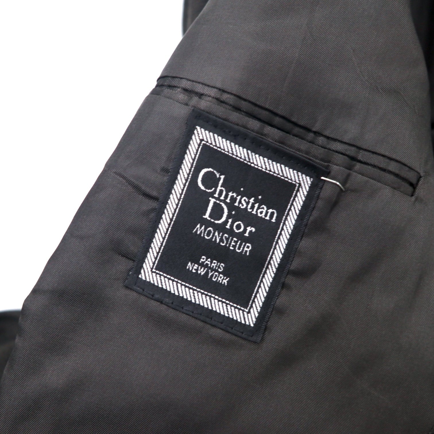 Christian Dior MONSIEUR USA 2 bottoni giacca sartoriale L marrone lana