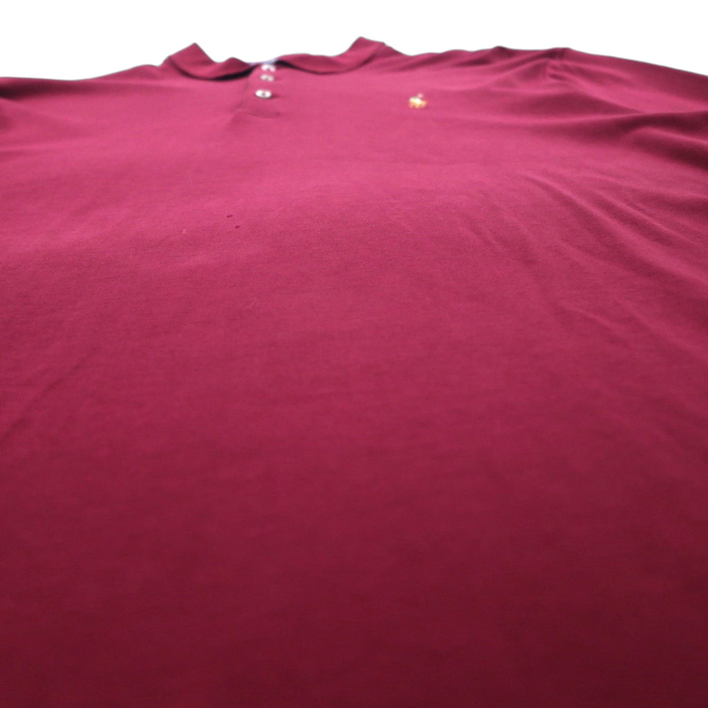 Polo Ralph Lauren 長袖ポロシャツ ラガーシャツ 2XL ボルドー スモールポニー刺繡