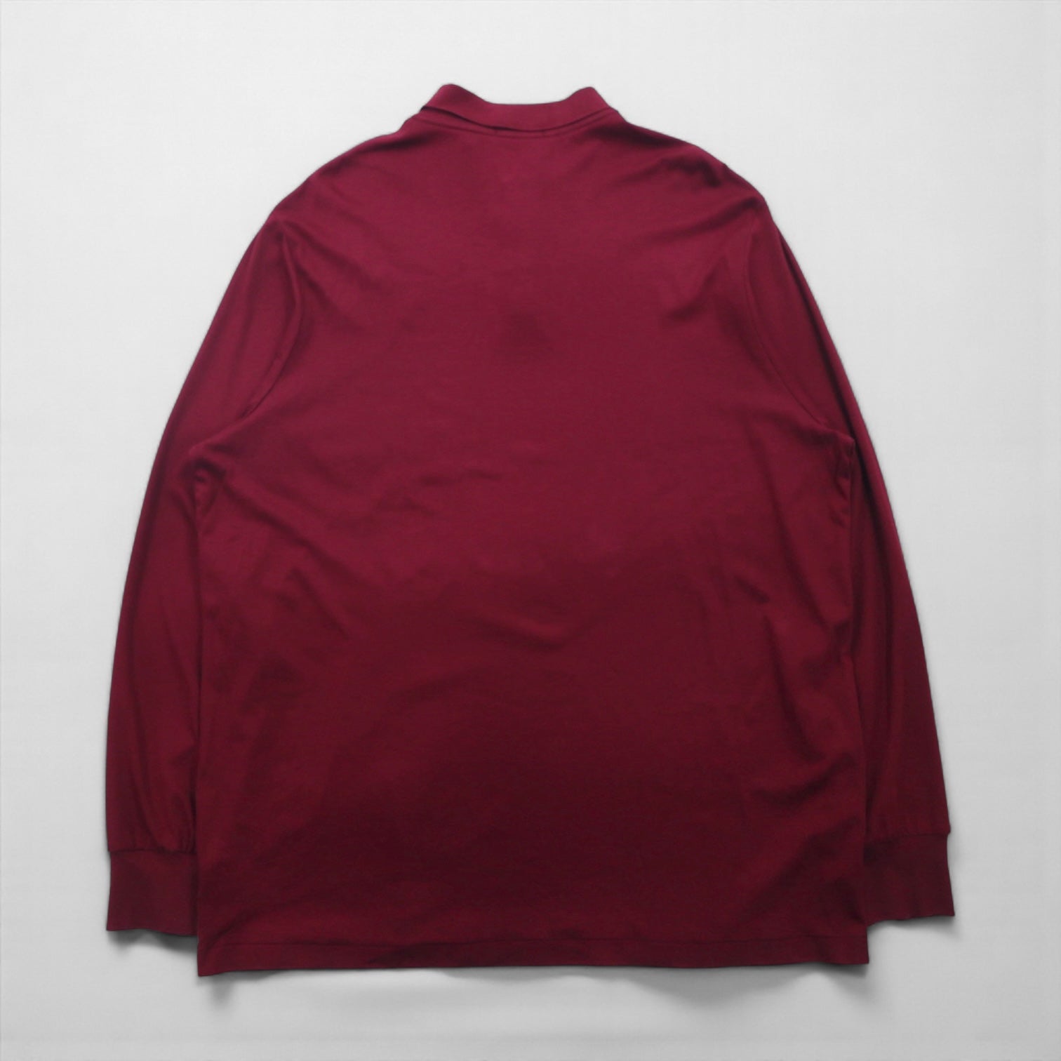 Polo Ralph Lauren 長袖ポロシャツ ラガーシャツ 2XL ボルドー スモールポニー刺繡