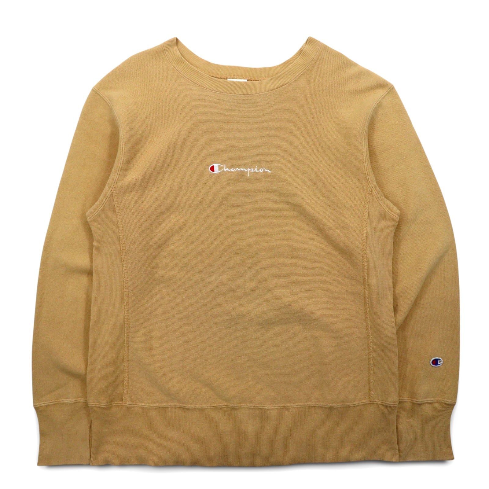 Champion リバースウィーブ REVERSE WEAVE スウェット L ベージュ 単色タグ 復刻 C3-N006