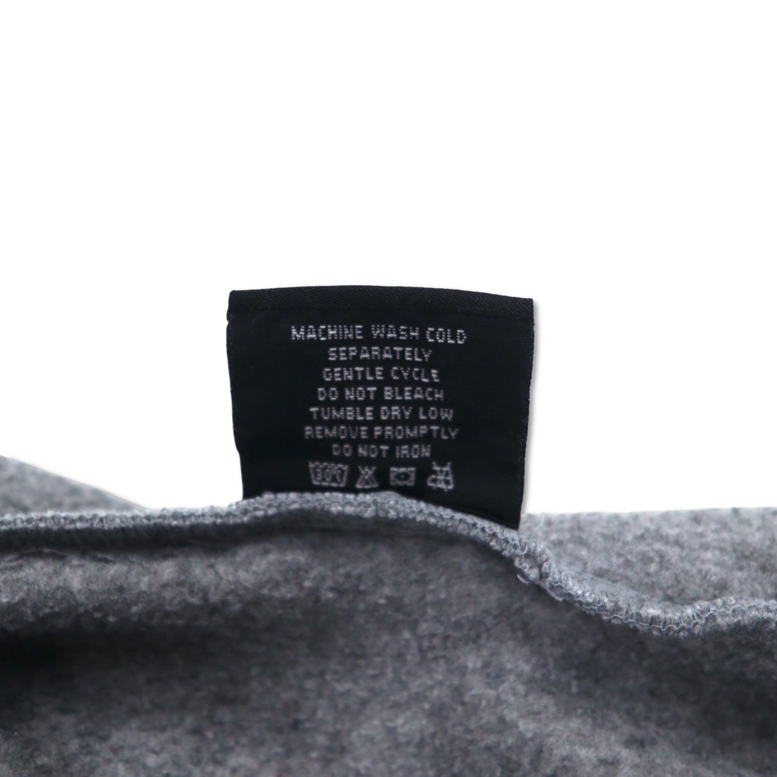 POLO JEANS CO. RALPH LAUREN pile in pile degli anni '90 con cerniera a mezza lunghezza, con cappuccio, taglia L, colore grigio, in poliestere, con logo