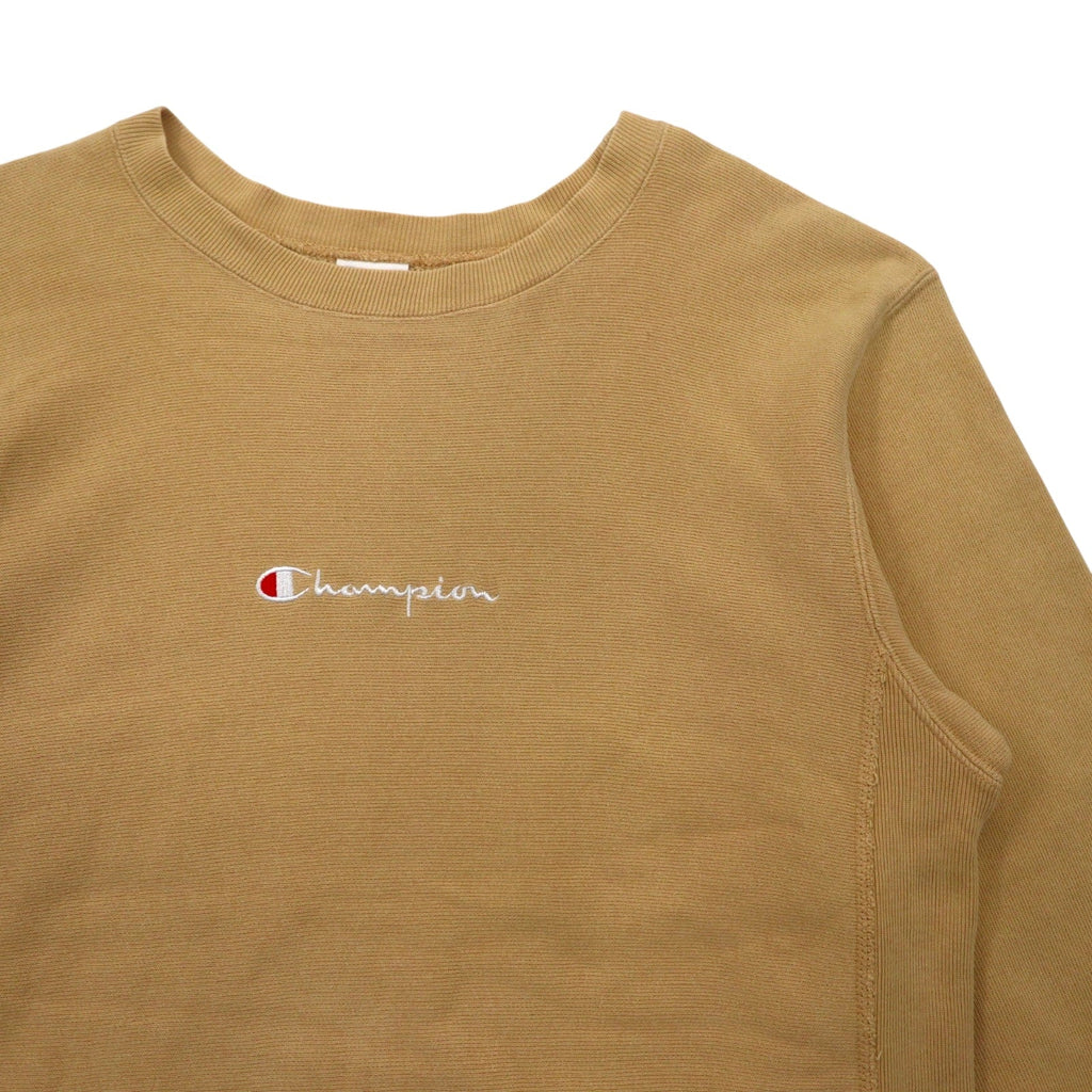 Champion リバースウィーブ REVERSE WEAVE スウェット L ベージュ 単色タグ 復刻 C3-N006