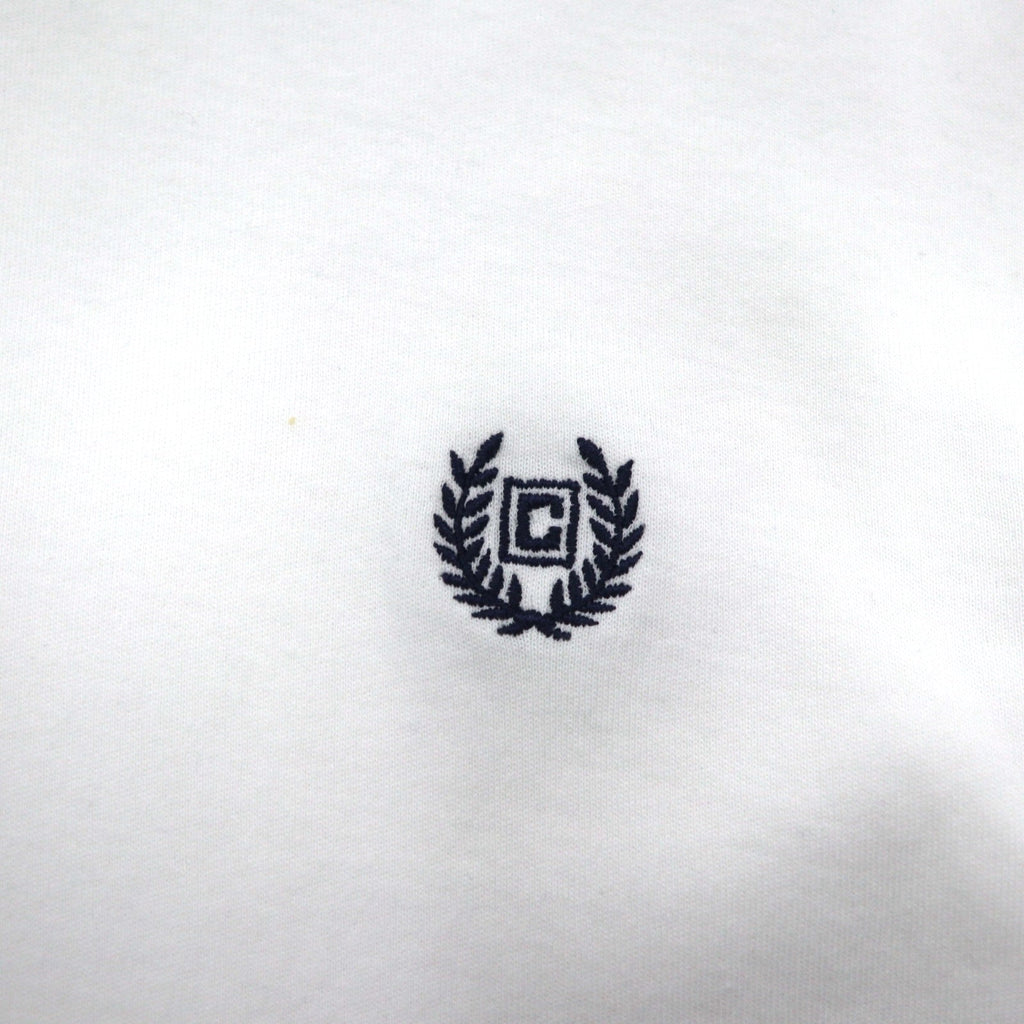 CHAPS ポロシャツ XL ホワイト コットン ワンポイント 刺繍 エンブレム