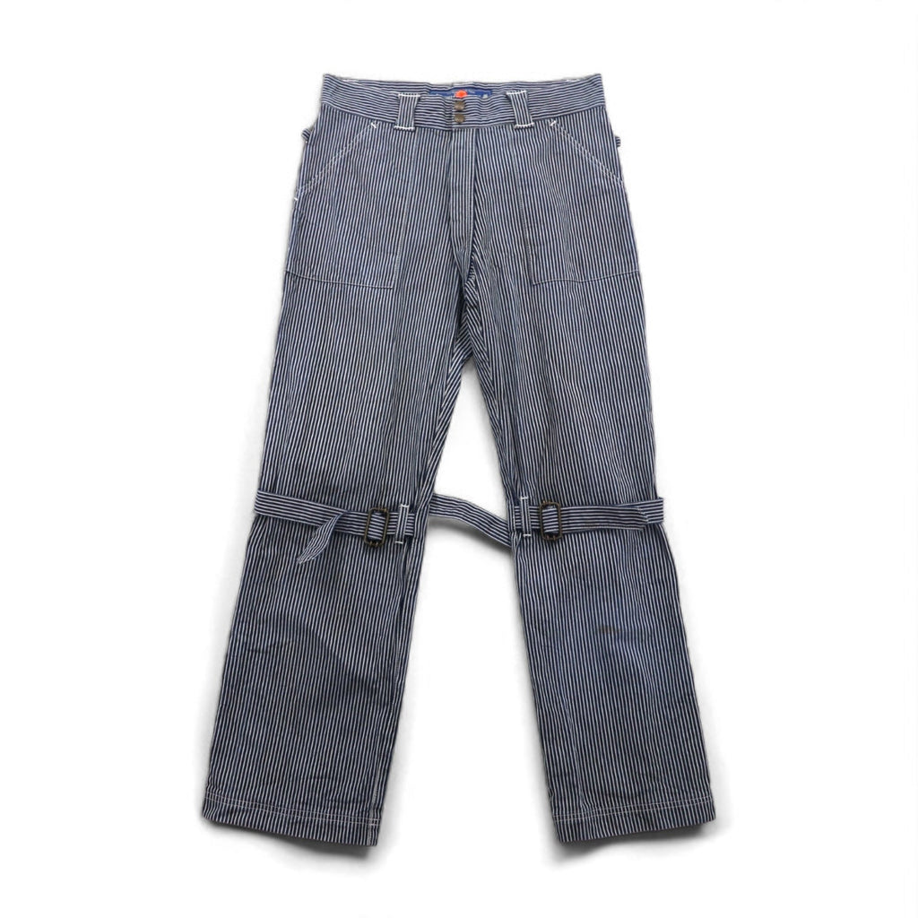 blackmeans Pantaloni in denim Bondage BONDAGE PANTS L righe hickory Made in Japan