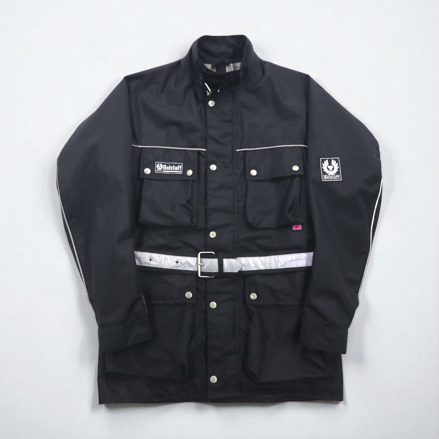 BELSTAFF イタリア製 ツアーマスター モーターサイクル ライダースジャケット XL ブラック TOUR MASTER 500 ベルト付き