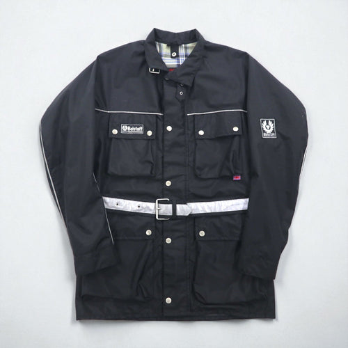 BELSTAFF イタリア製 ツアーマスター モーターサイクル ライダースジャケット XL ブラック TOUR MASTER 500 ベルト付き