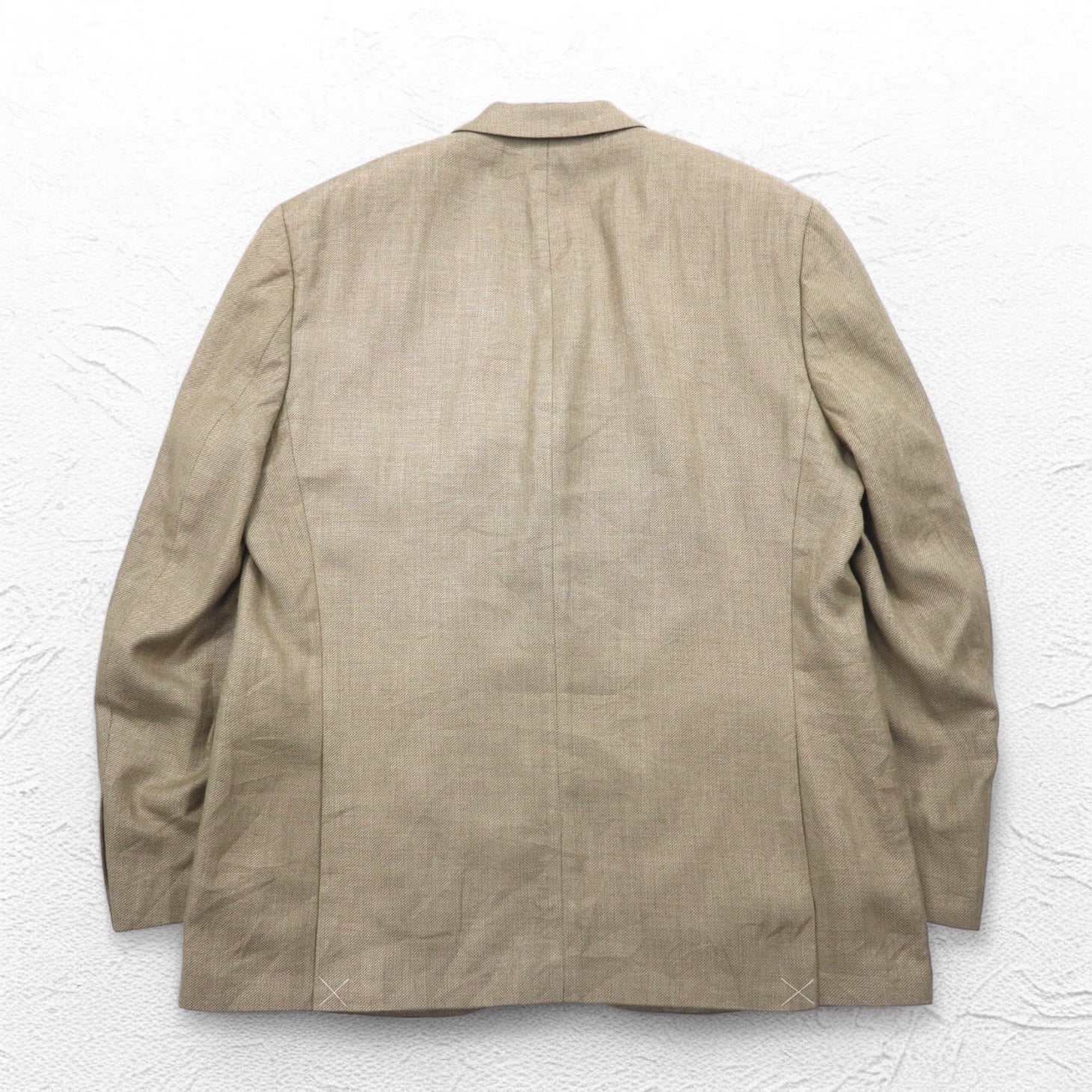 CHAPS 2B テーラードジャケット スーツ L ベージュ ポリエステル リネン混